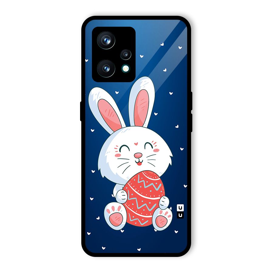 Happy Festive Bunny Glass Back Case for Realme 9 Pro Plus 5G