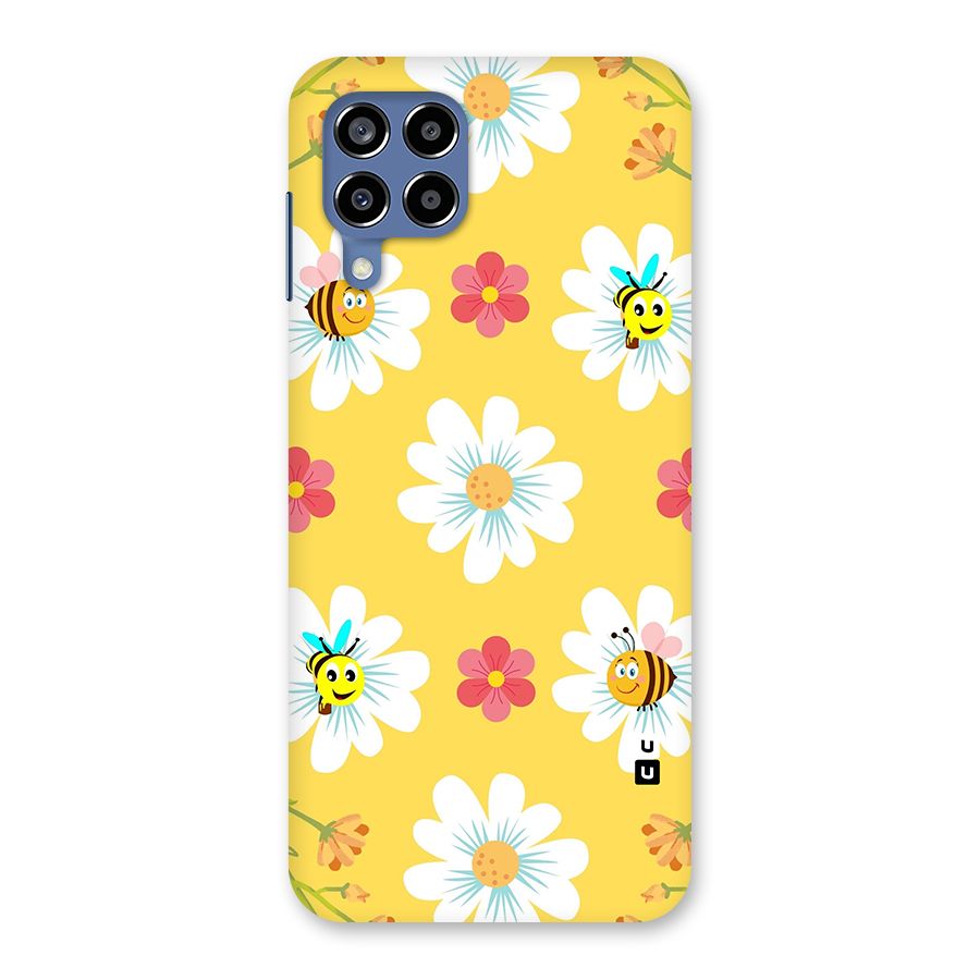 Happy Flowers Back Case for Galaxy M53 5G