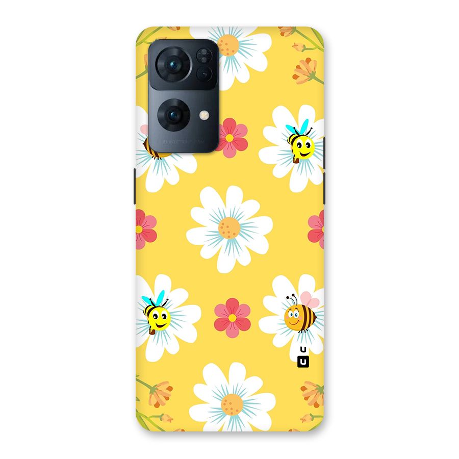 Happy Flowers Back Case for Oppo Reno7 Pro 5G
