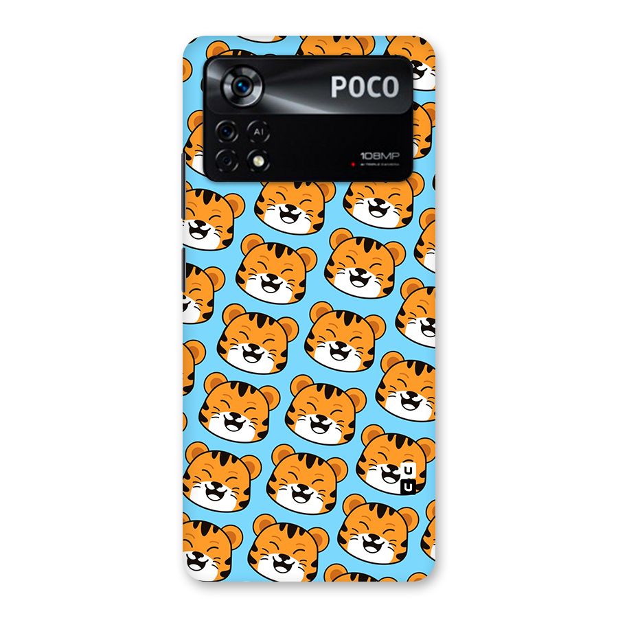 Happy Kitten Pattern Back Case for Poco X4 Pro 5G