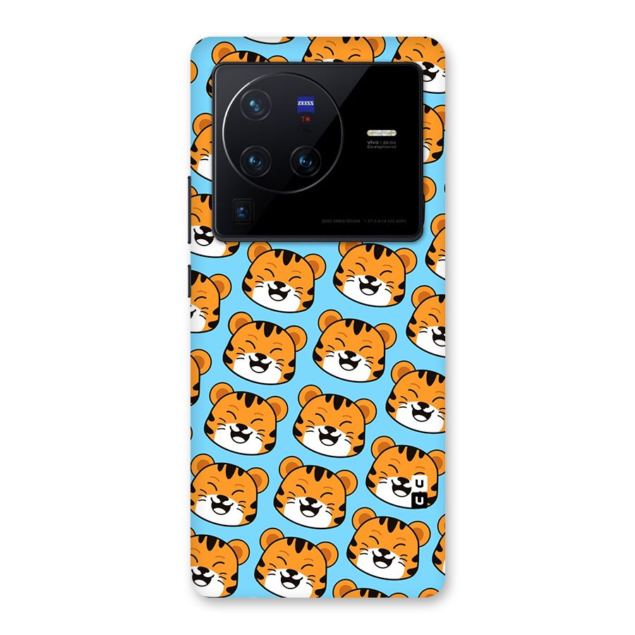 Happy Kitten Pattern Back Case for Vivo X80 Pro