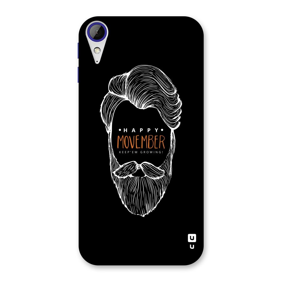 Happy Movember Black Back Case for Desire 830