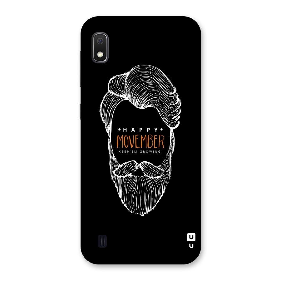 Happy Movember Black Back Case for Galaxy A10
