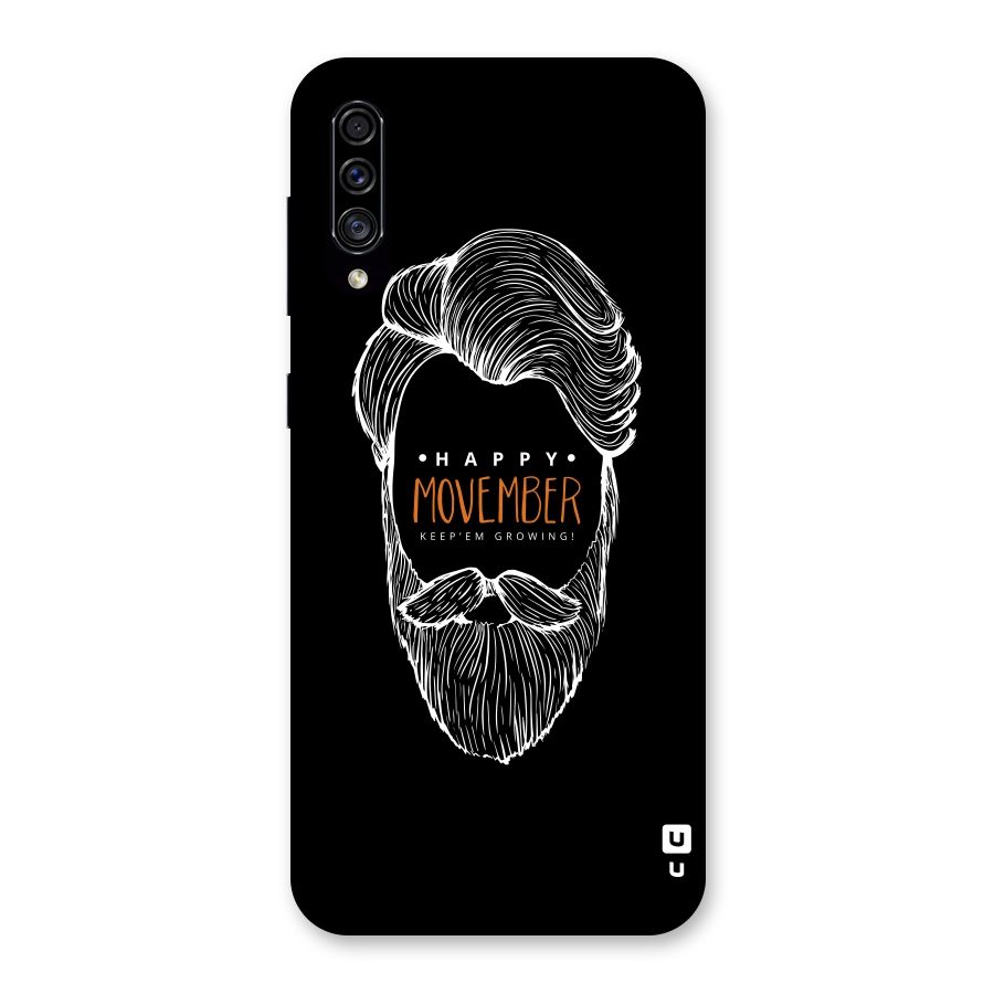 Happy Movember Black Back Case for Galaxy A30s