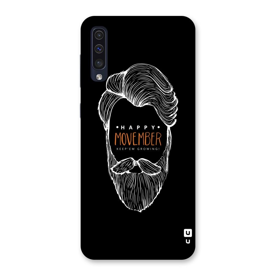 Happy Movember Black Back Case for Galaxy A50s