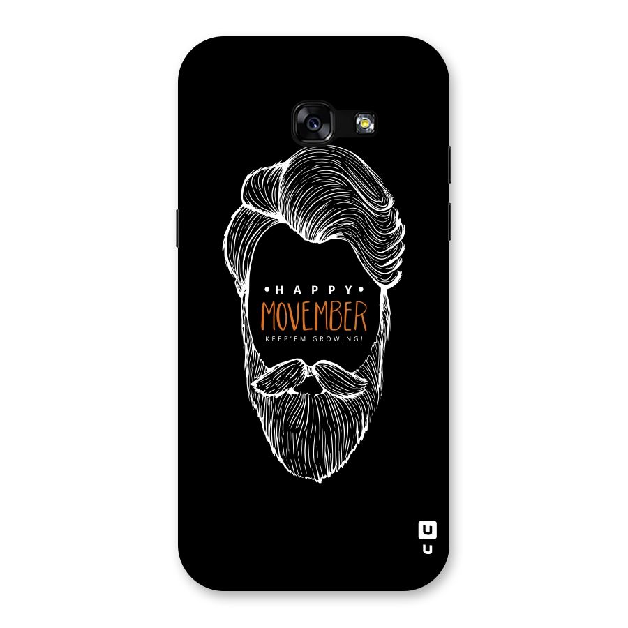 Happy Movember Black Back Case for Galaxy A5 2017