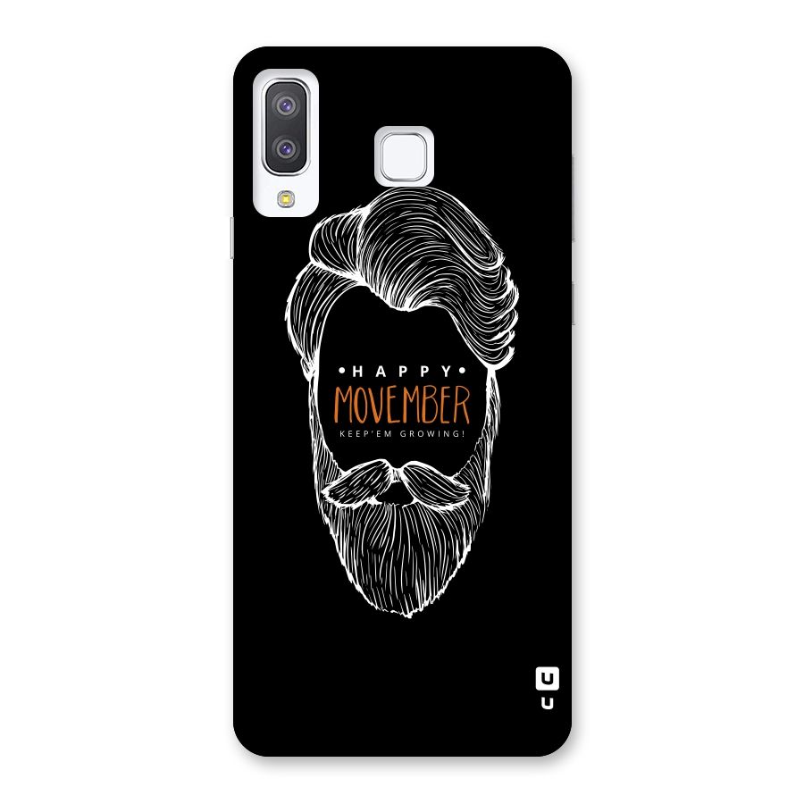 Happy Movember Black Back Case for Galaxy A8 Star