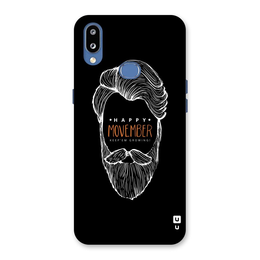 Happy Movember Black Back Case for Galaxy M01s