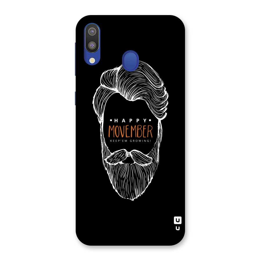 Happy Movember Black Back Case for Galaxy M20