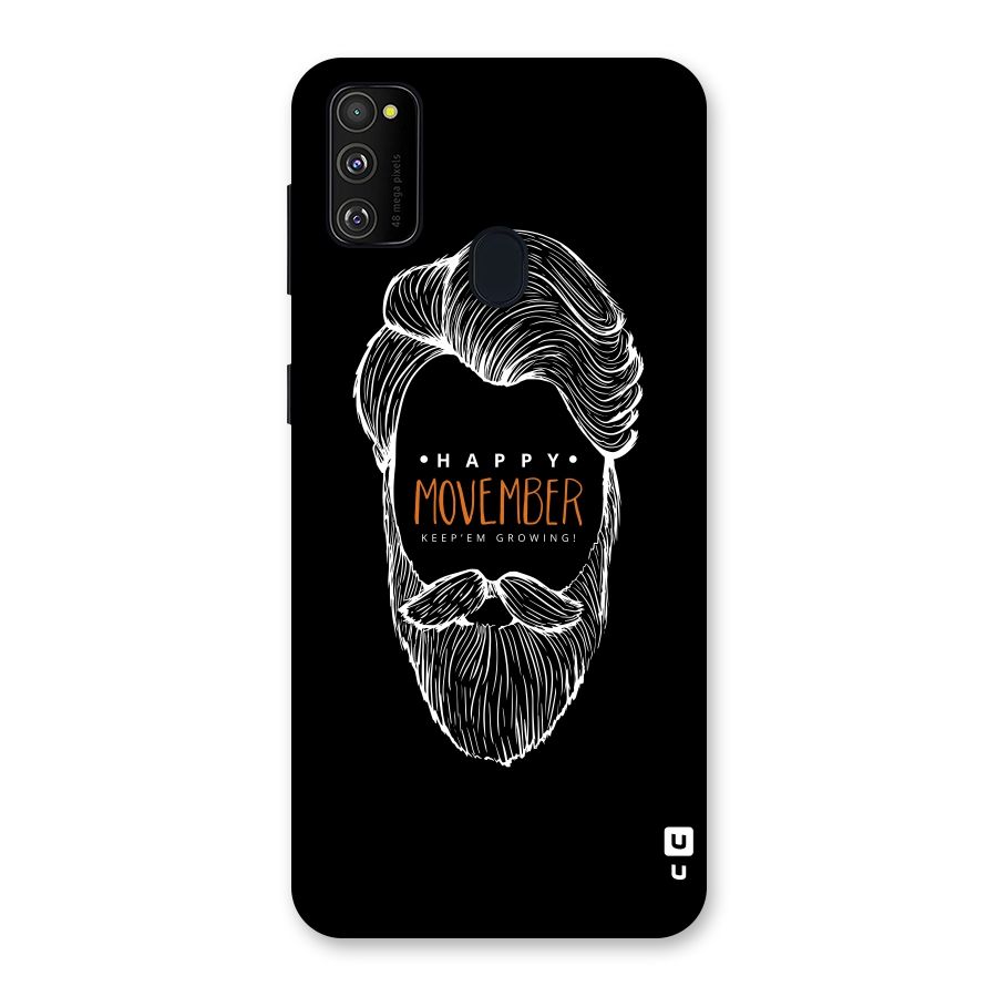 Happy Movember Black Back Case for Galaxy M30s
