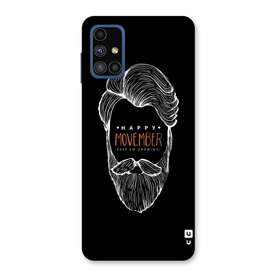 Happy Movember Black Back Case for Galaxy M51