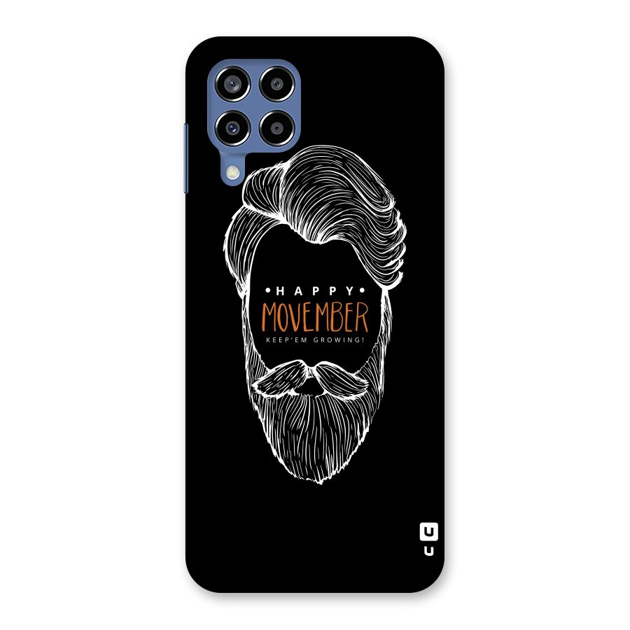 Happy Movember Black Back Case for Galaxy M53 5G