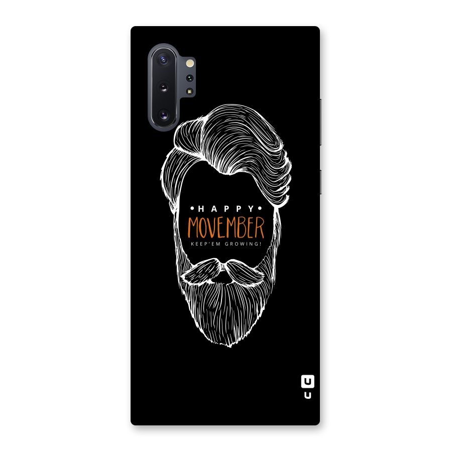 Happy Movember Black Back Case for Galaxy Note 10 Plus