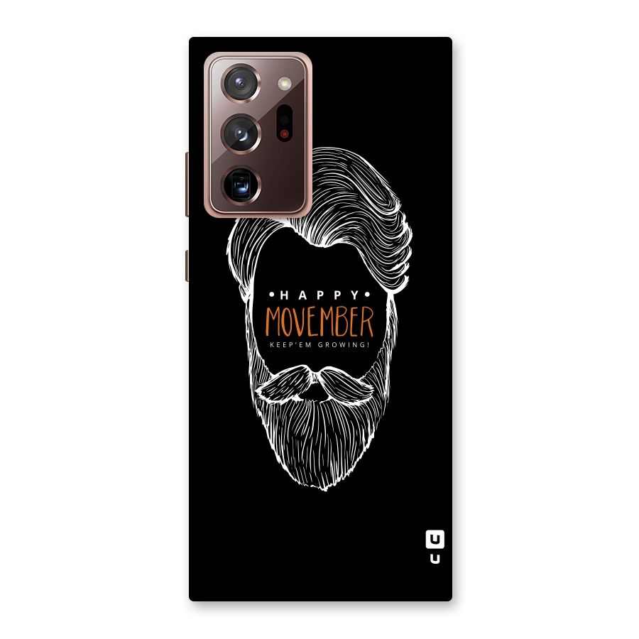Happy Movember Black Back Case for Galaxy Note 20 Ultra