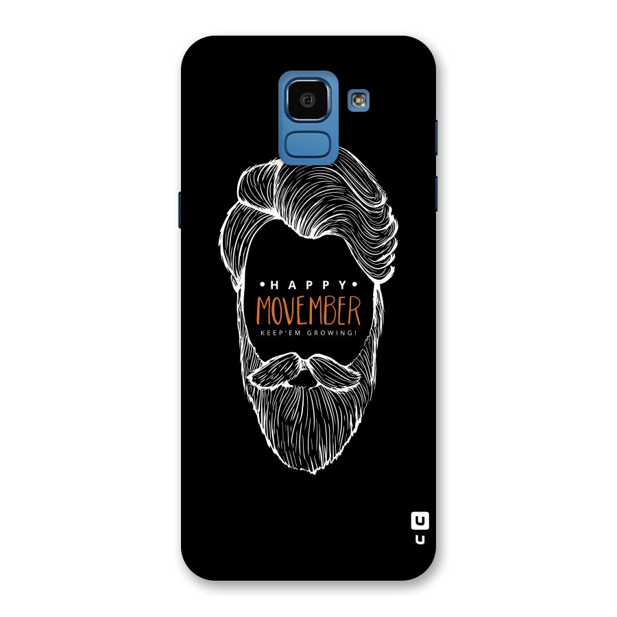 Happy Movember Black Back Case for Galaxy On6