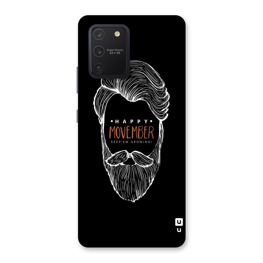 Happy Movember Black Back Case for Galaxy S10 Lite