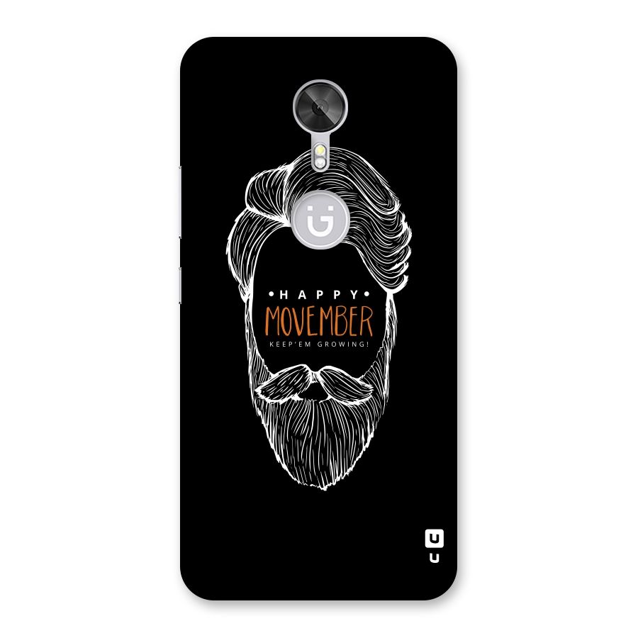 Happy Movember Black Back Case for Gionee A1