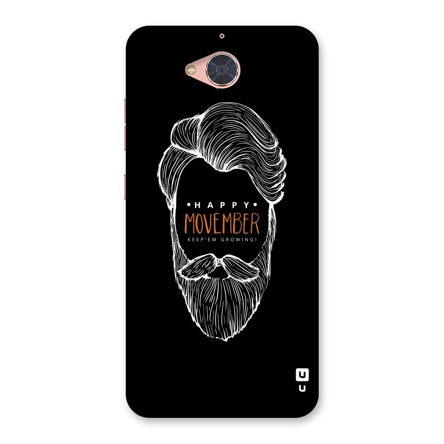 Happy Movember Black Back Case for Gionee S6 Pro