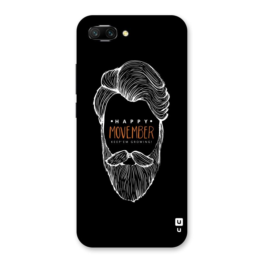 Happy Movember Black Back Case for Honor 10