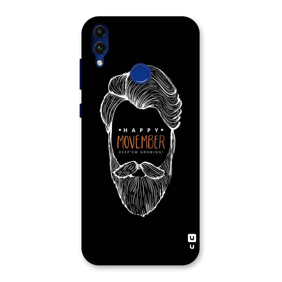 Happy Movember Black Back Case for Honor 8C
