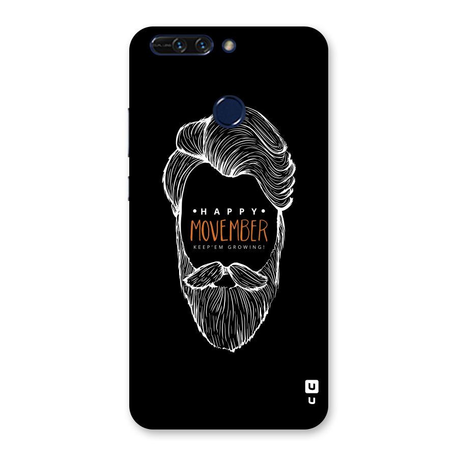 Happy Movember Black Back Case for Honor 8 Pro