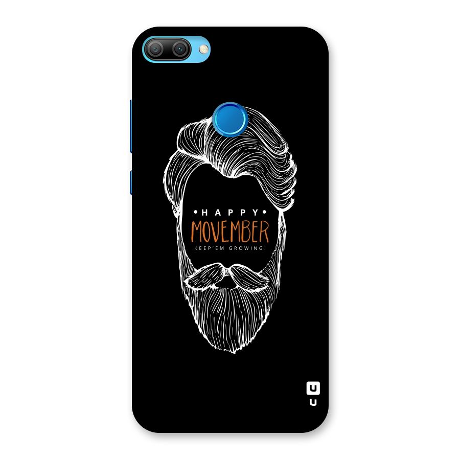Happy Movember Black Back Case for Honor 9N