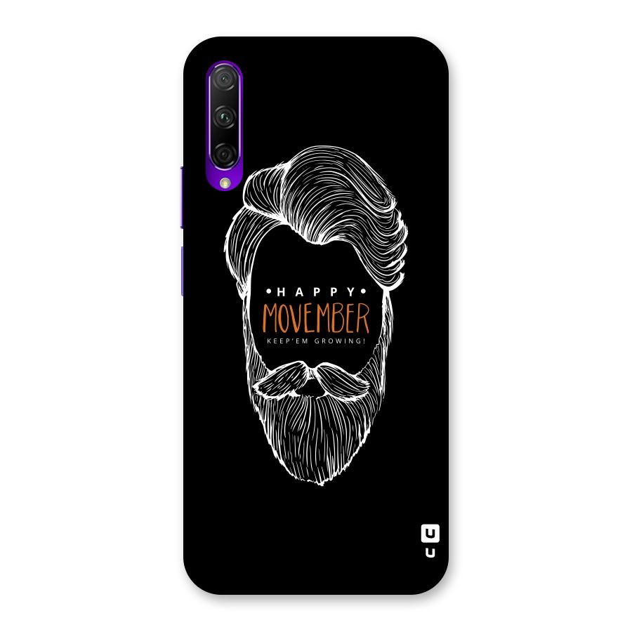 Happy Movember Black Back Case for Honor 9X Pro