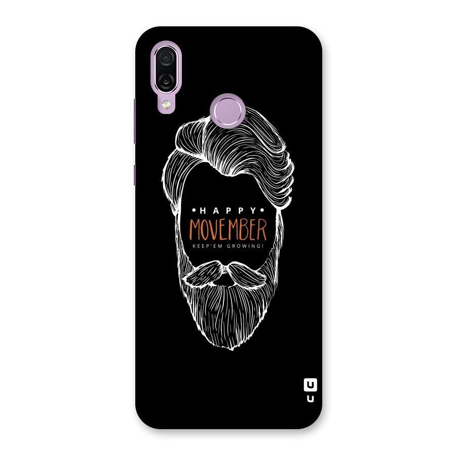 Happy Movember Black Back Case for Honor Play