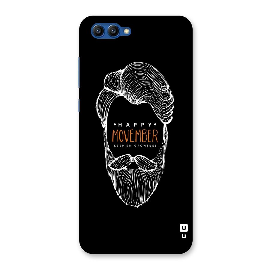 Happy Movember Black Back Case for Honor View 10