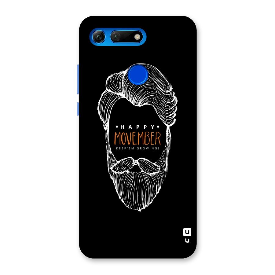 Happy Movember Black Back Case for Honor View 20