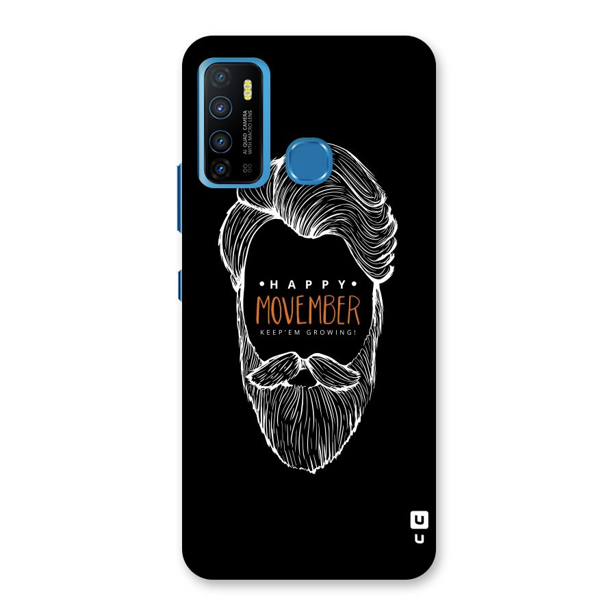 Happy Movember Black Back Case for Infinix Hot 9