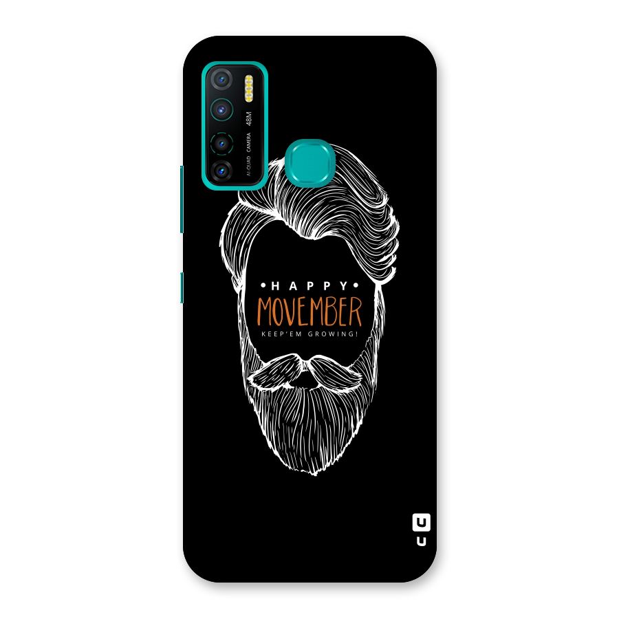 Happy Movember Black Back Case for Infinix Hot 9 Pro