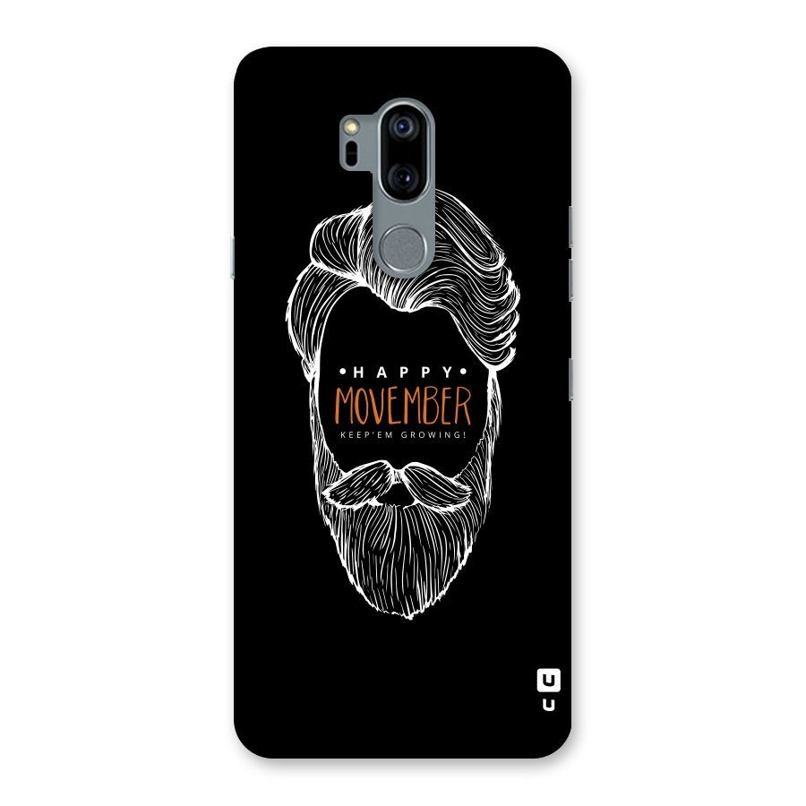 Happy Movember Black Back Case for LG G7