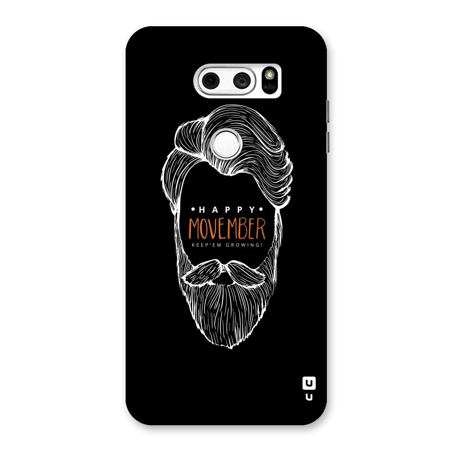 Happy Movember Black Back Case for LG V30