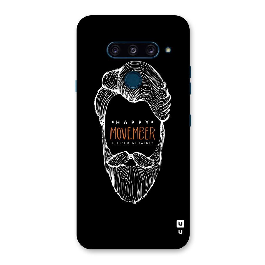 Happy Movember Black Back Case for LG  V40 ThinQ