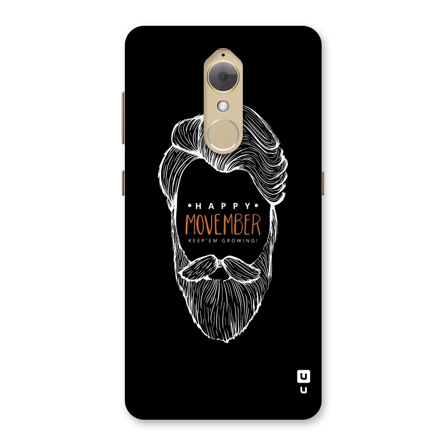 Happy Movember Black Back Case for Lenovo K8
