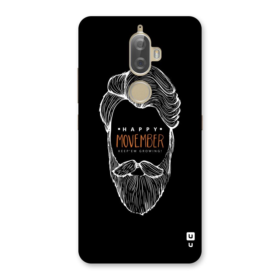 Happy Movember Black Back Case for Lenovo K8 Plus