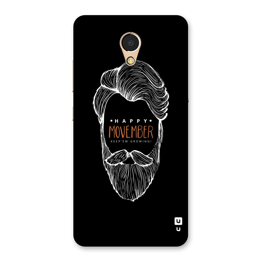 Happy Movember Black Back Case for Lenovo P2