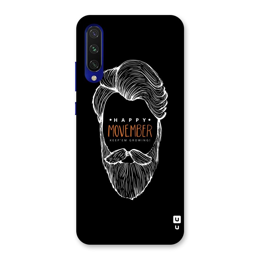 Happy Movember Black Back Case for Mi A3