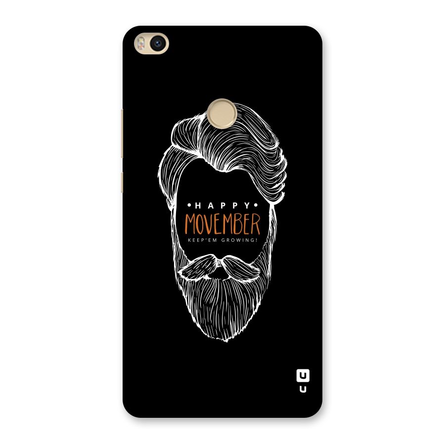 Happy Movember Black Back Case for Mi Max 2