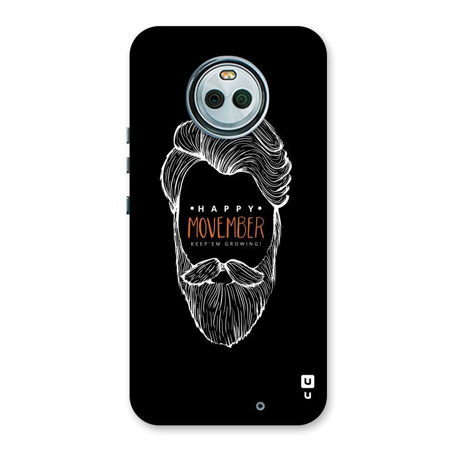 Happy Movember Black Back Case for Moto X4