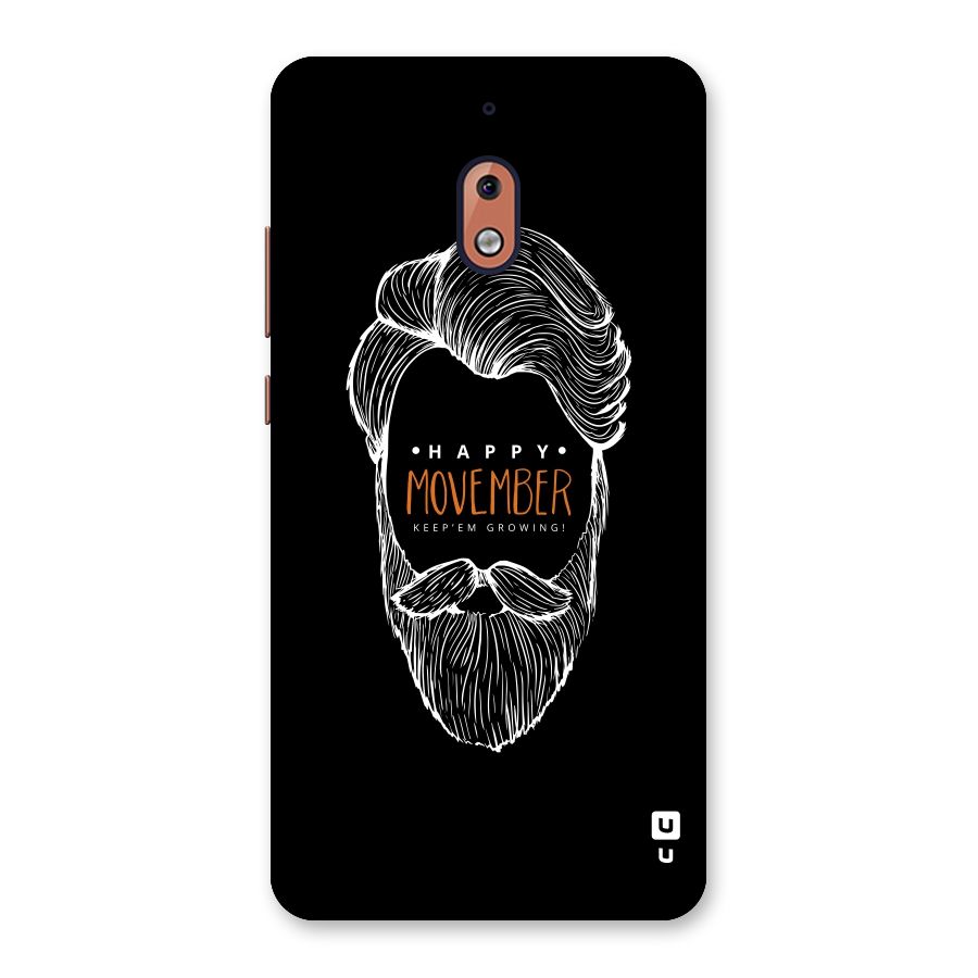 Happy Movember Black Back Case for Nokia 2.1