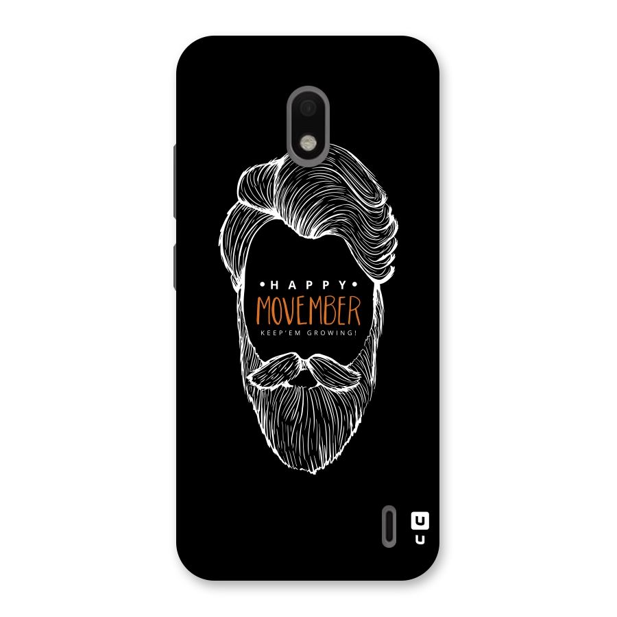 Happy Movember Black Back Case for Nokia 2.2