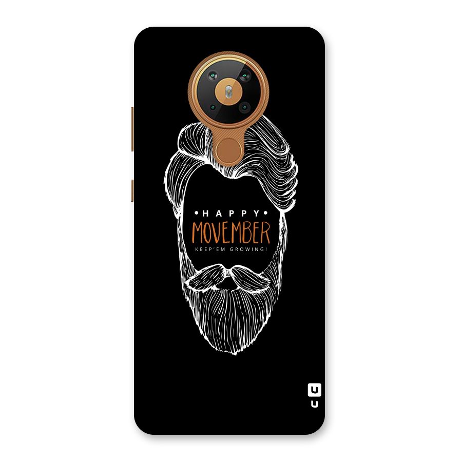 Happy Movember Black Back Case for Nokia 5.3