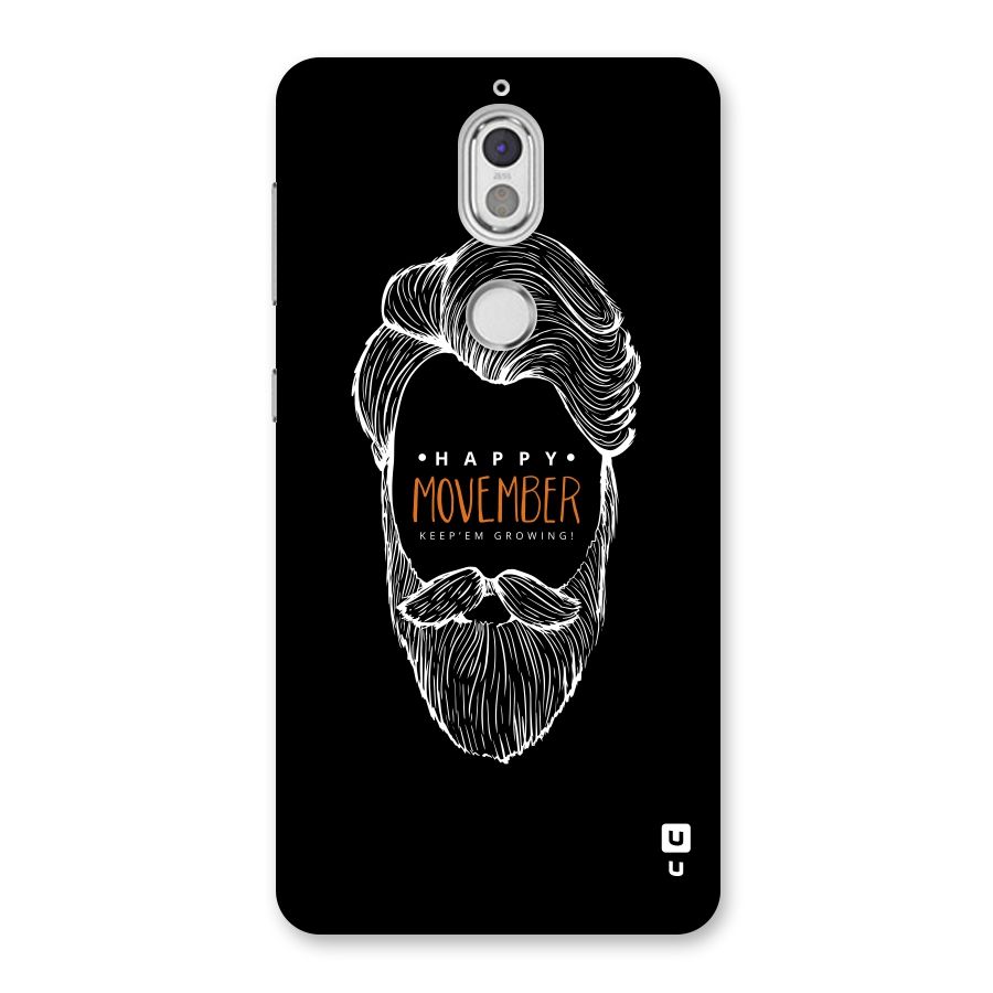 Happy Movember Black Back Case for Nokia 7