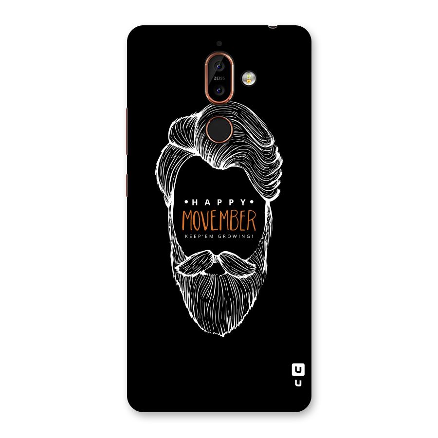 Happy Movember Black Back Case for Nokia 7 Plus