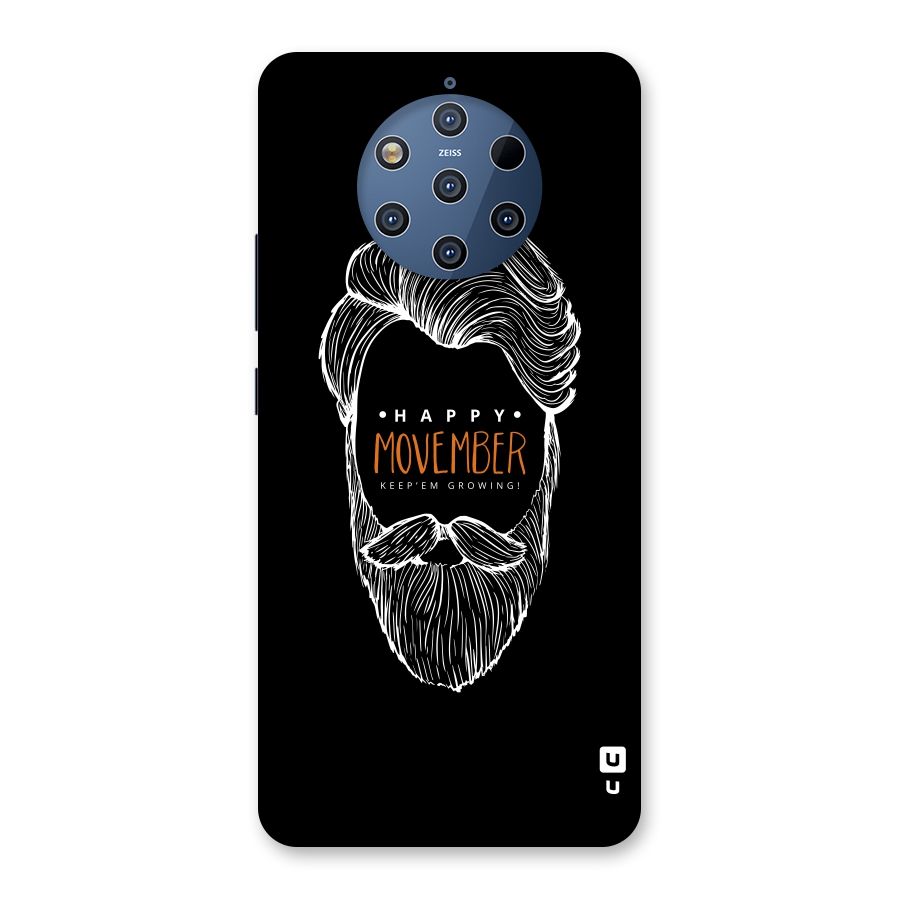 Happy Movember Black Back Case for Nokia 9 PureView