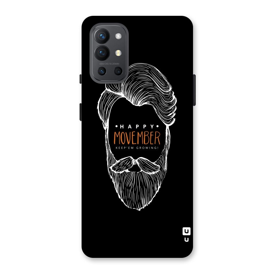 Happy Movember Black Back Case for OnePlus 9R