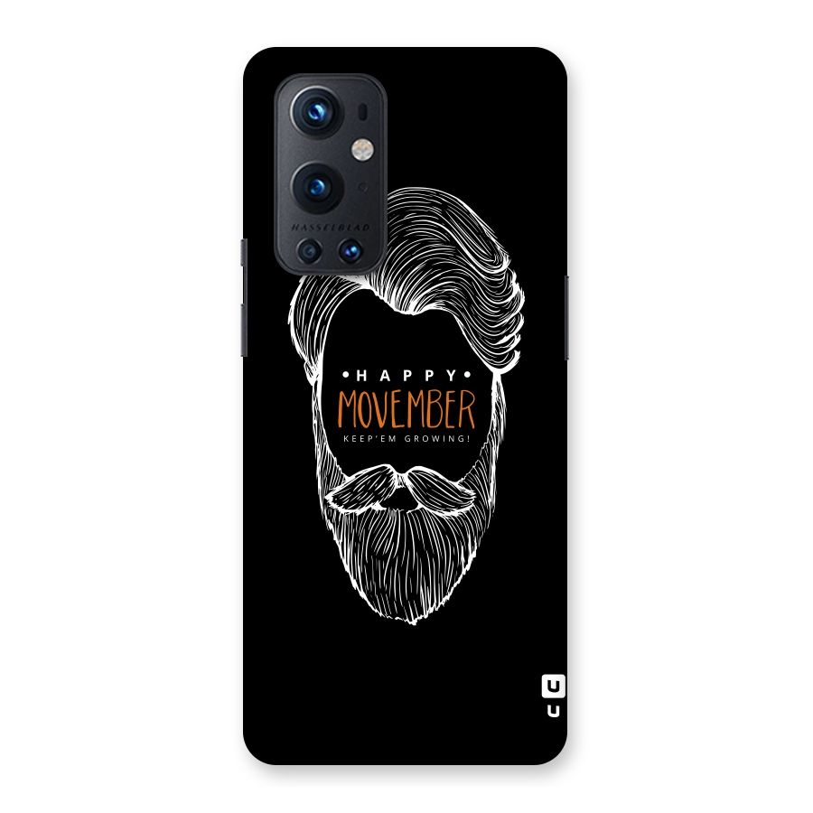 Happy Movember Black Back Case for OnePlus 9 Pro