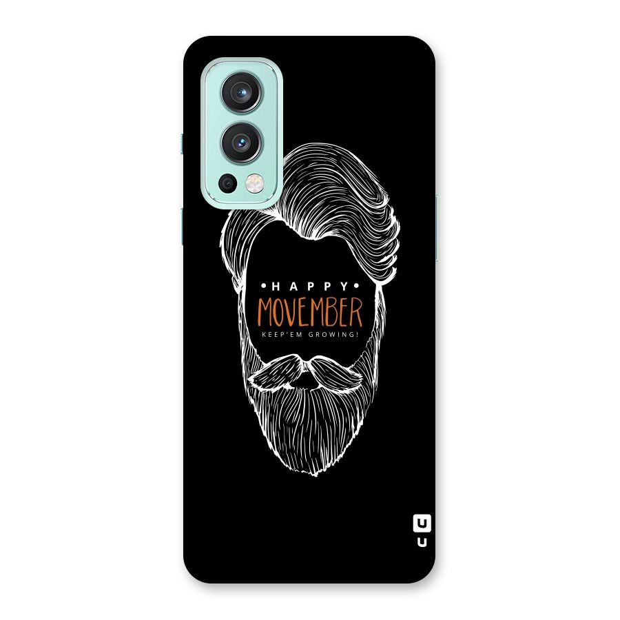 Happy Movember Black Back Case for OnePlus Nord 2 5G